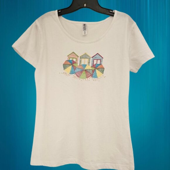 MAC & BELLE WOMEN SHORT SLEEVE TEE TOP - SIZE MEDIUM - Picture 1 of 6